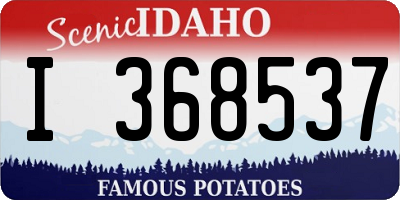 ID license plate I368537