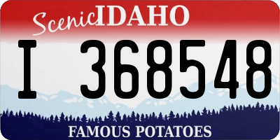 ID license plate I368548