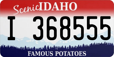 ID license plate I368555