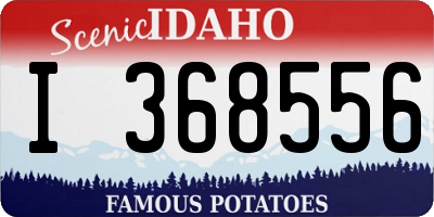 ID license plate I368556