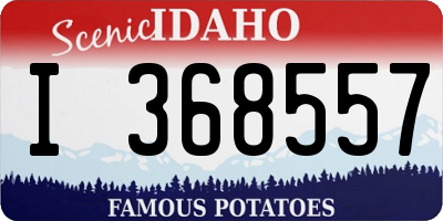 ID license plate I368557