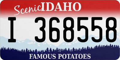 ID license plate I368558
