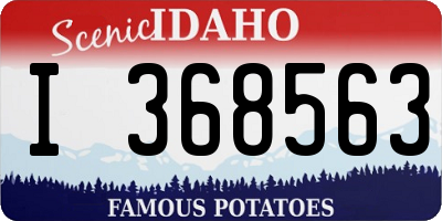 ID license plate I368563