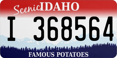 ID license plate I368564