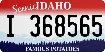 ID license plate I368565
