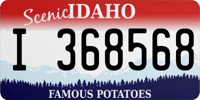ID license plate I368568