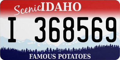 ID license plate I368569