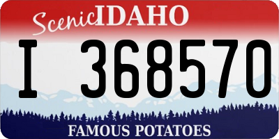ID license plate I368570