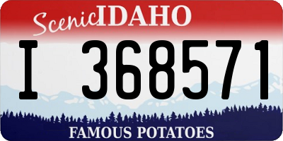 ID license plate I368571