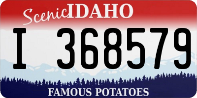 ID license plate I368579