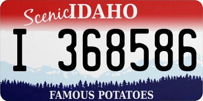 ID license plate I368586