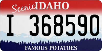 ID license plate I368590