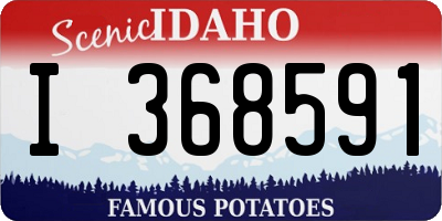 ID license plate I368591