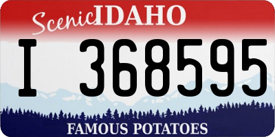 ID license plate I368595