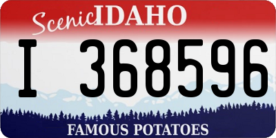 ID license plate I368596