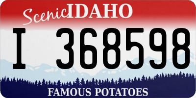 ID license plate I368598