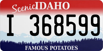 ID license plate I368599