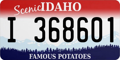 ID license plate I368601