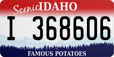 ID license plate I368606