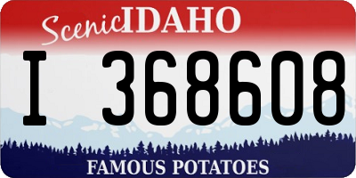 ID license plate I368608