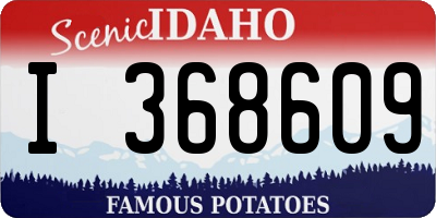 ID license plate I368609