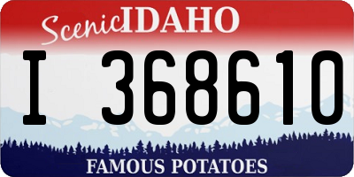 ID license plate I368610