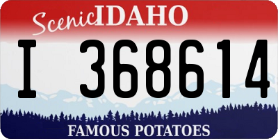 ID license plate I368614