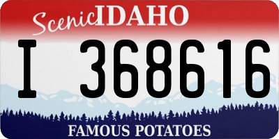 ID license plate I368616