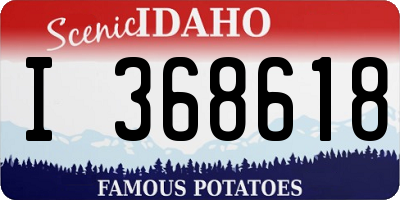 ID license plate I368618