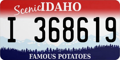ID license plate I368619
