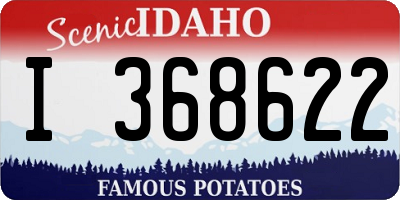 ID license plate I368622