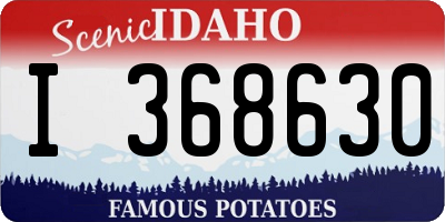 ID license plate I368630