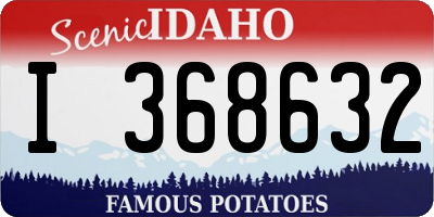 ID license plate I368632