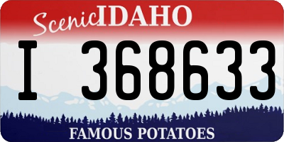 ID license plate I368633