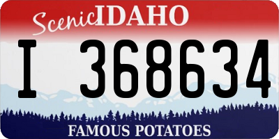 ID license plate I368634