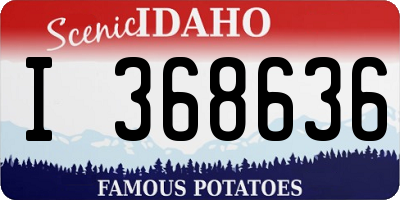 ID license plate I368636