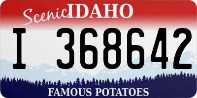 ID license plate I368642