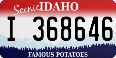 ID license plate I368646
