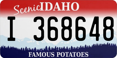 ID license plate I368648
