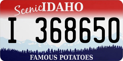 ID license plate I368650