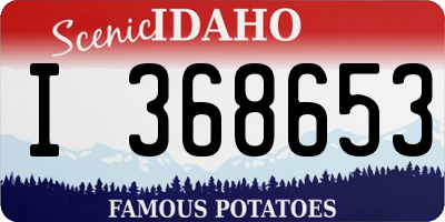 ID license plate I368653
