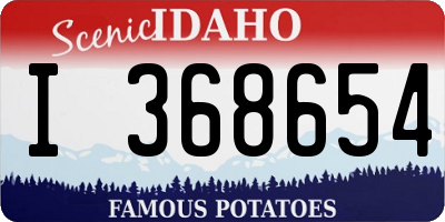 ID license plate I368654