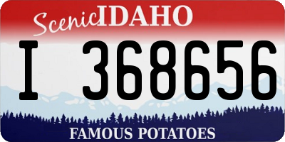 ID license plate I368656