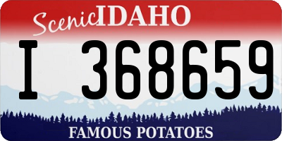 ID license plate I368659