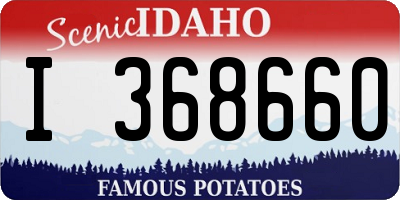 ID license plate I368660