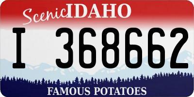 ID license plate I368662