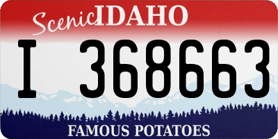 ID license plate I368663
