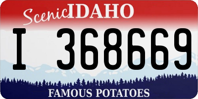 ID license plate I368669