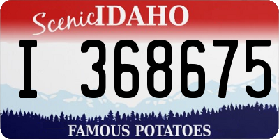 ID license plate I368675