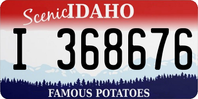ID license plate I368676